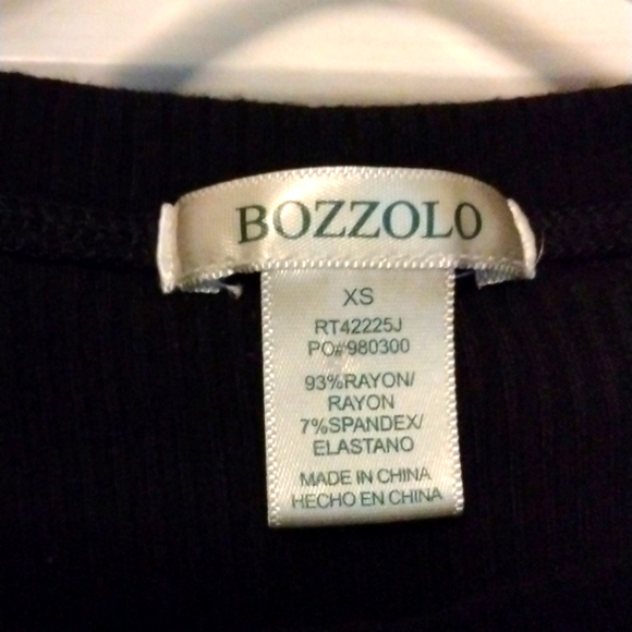 Black Bozzolo xs black crop tee shirt - Picture 2 of 3